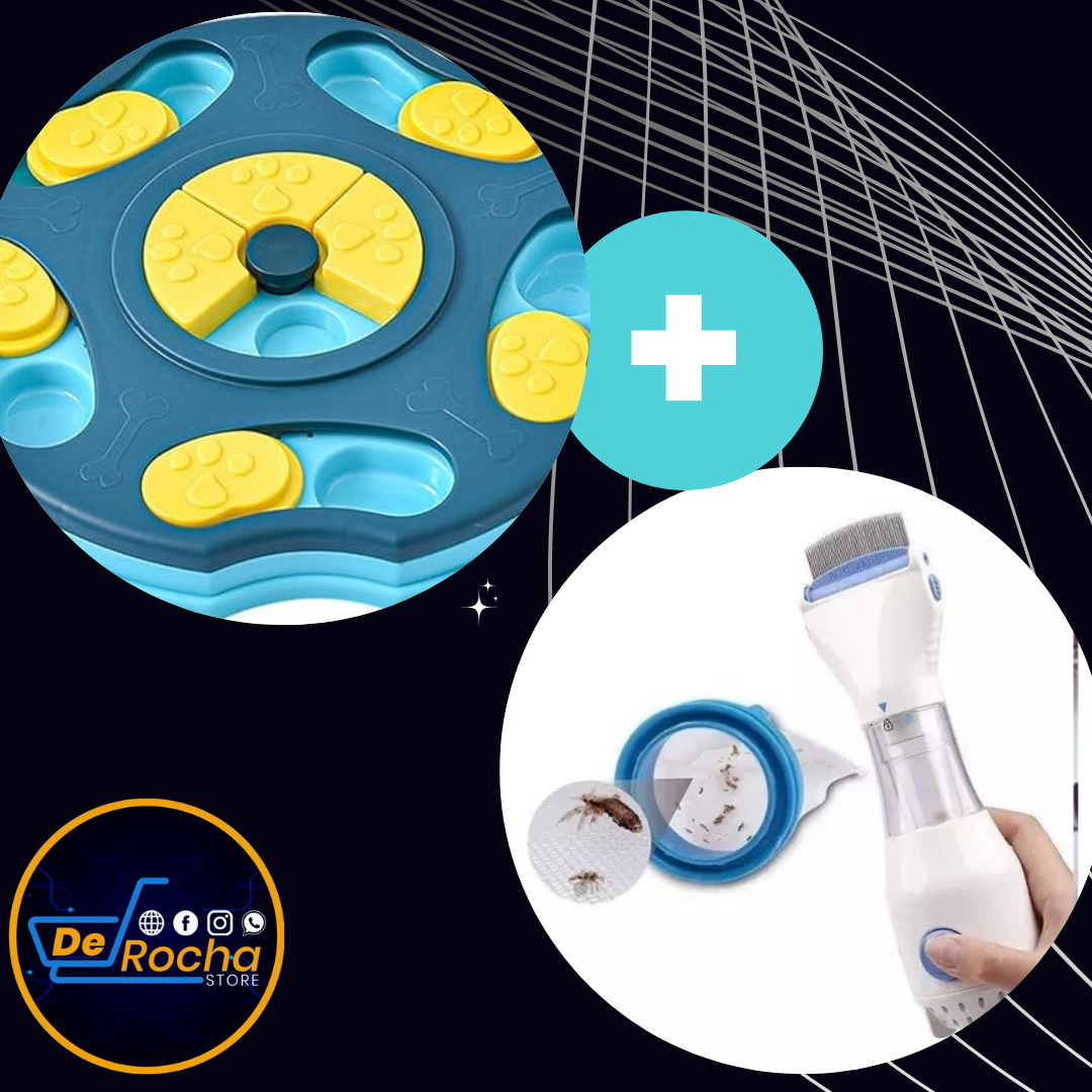 Kit aspiradora cepillo+ comedero